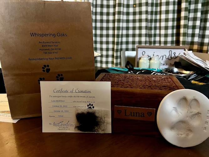Whispering Oaks Pet Funeral Hopewell Ohio