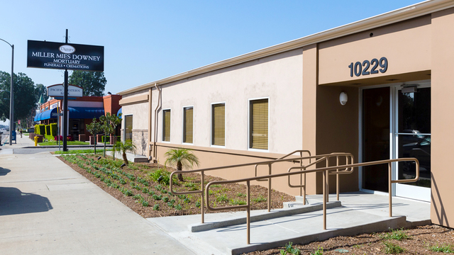 Funeral Services at Miller Mies Downey Mortuary in Downey, California | FuneralHomes.fyi Miller Mies Downey Mortuary Downey California