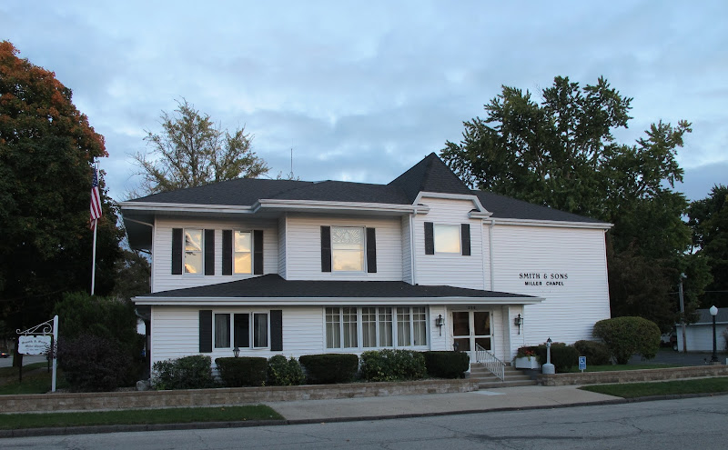 Funeral Services at Smith & Sons Miller Chapel in South Whitley, Indiana | FuneralHomes.fyi Smith & Sons Miller Chapel South Whitley Indiana