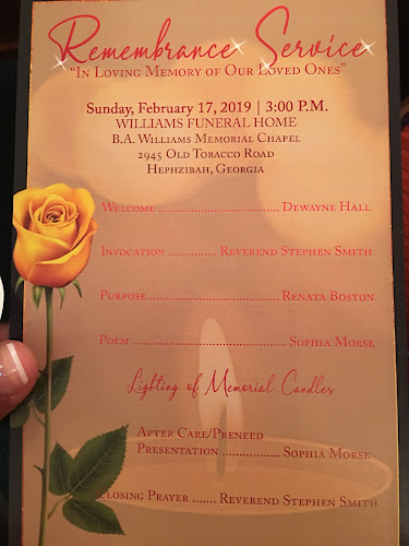 Williams Funeral Home Inc Hephzibah Georgia
