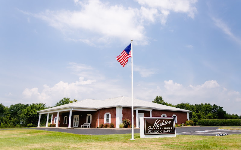 Funeral Services at Koehler Funeral Home Perigo Chapel in Chandler, Indiana | FuneralHomes.fyi Koehler Funeral Home Perigo Chapel Chandler Indiana