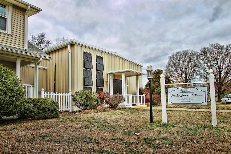 Funeral Services at Storke Funeral Home – Colonial Beach Chapel in Colonial Beach, Virginia | FuneralHomes.fyi Storke Funeral Home – Colonial Beach Chapel Colonial Beach Virginia